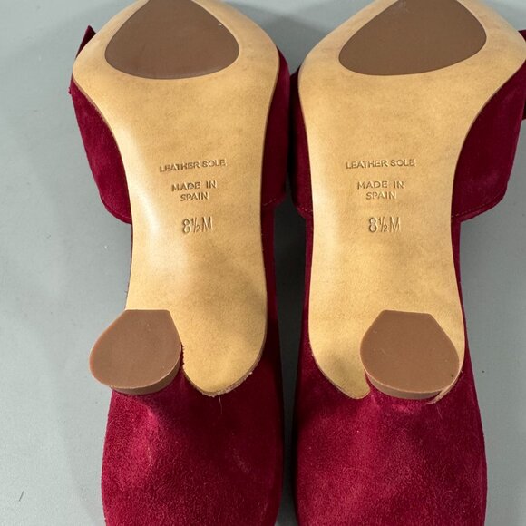 New Inez Vivi Pinot Suede in Red, Size 8 1/2 - Picture 11 of 16
